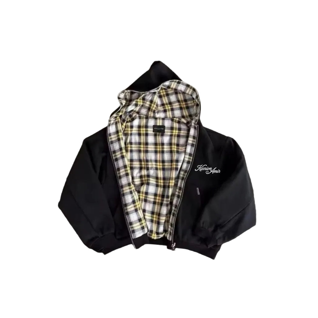 Karrion Amir Plaid Zip Up